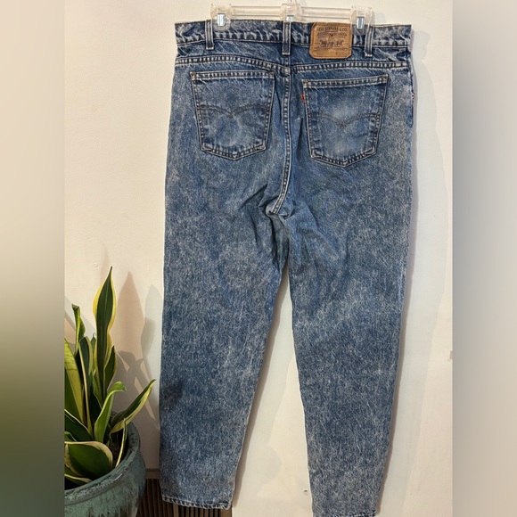 Vintage Levi’s orange tab acid washed 550 Jean strait leg  Streetwear 90’s 36x34 - Picture 5 of 6